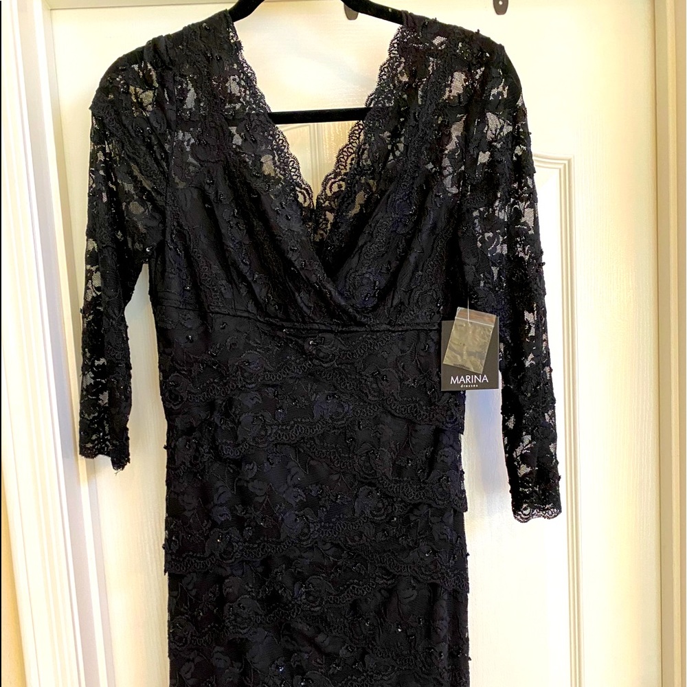 Black holiday or cocktail dress